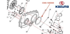 círculo sello Kazuma jaguar 500CC