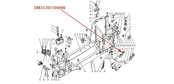 abrazadera del silenciador (hierro inoxidable) XYJK800
