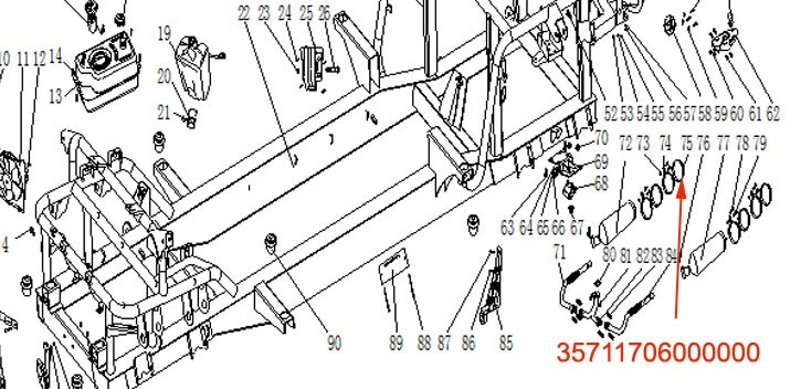 MUFFLER CLAMP RUBBER GASKET