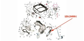 Kinroad 250 cc exhaust silencer