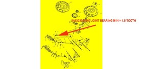  JOINT BEARING M14 × 1.5-TOOTH