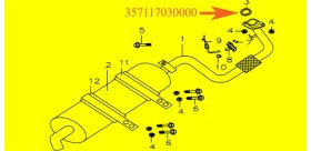 XYST260 EXHAUST TUBE WASHER