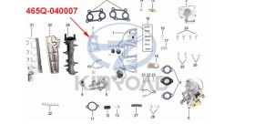 admisión de tubería conjunta Kinroad 800cc 1100cc 