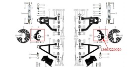 Steering Knuckle, RH Odes 800cc