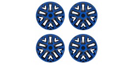Copricerchi universali Il miglior bicolore blu-nero 4 pezzi